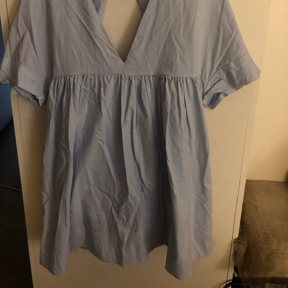Zara blue jumpsuit